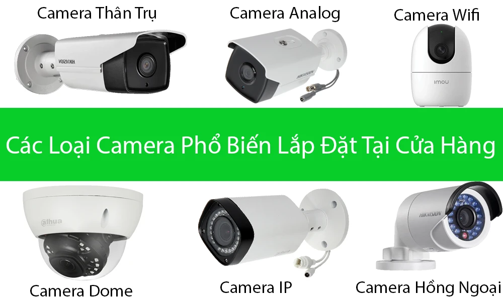 Các Loại Camera Phù Hợp Sử Dụng Trong Cửa Hàng