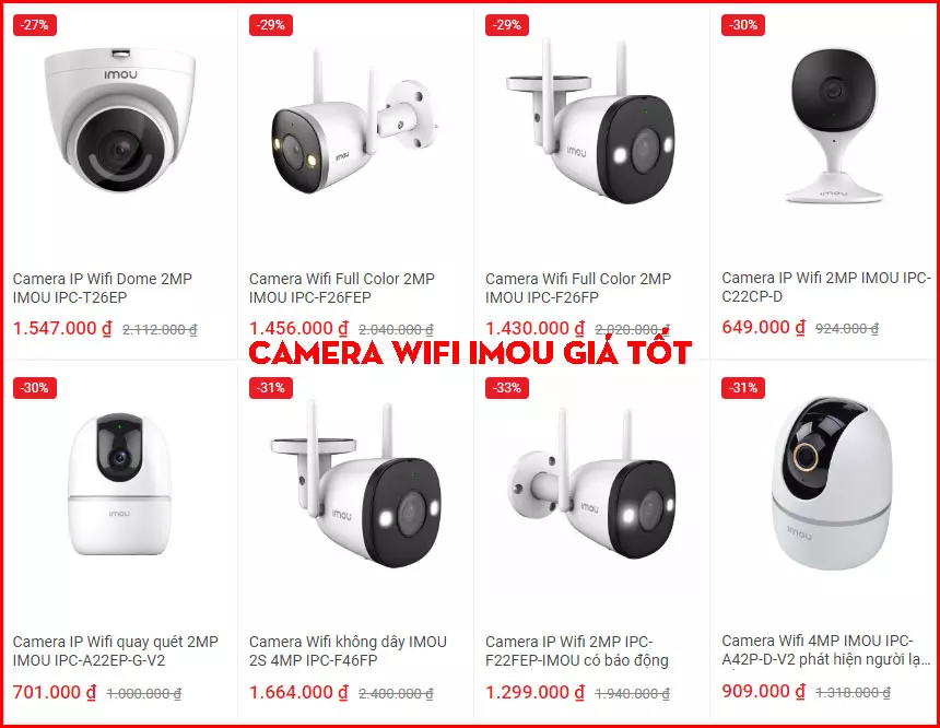 Phân Phối Camera Wifi Giá Rẻ Chính Hãng